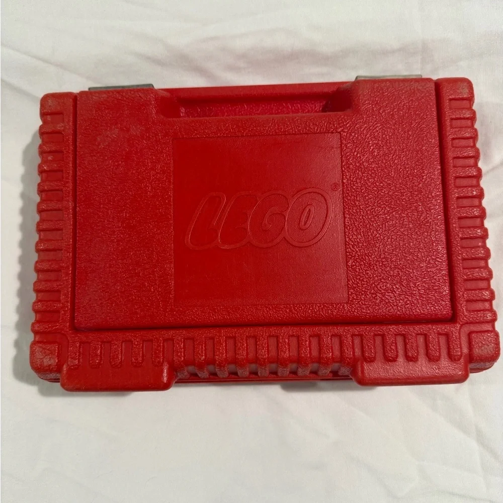 Lego Red Molded Plastic Carry Case Vintage